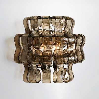 Callista Glass Wall Sconce 12"
