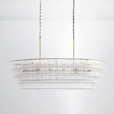 Callista Glass Oval Chandelier