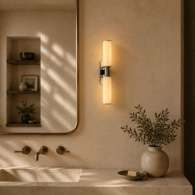Harlin 2-Light Wall Sconce in Alabaster