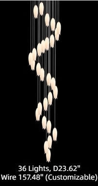 New Arrival Elegant Flower Chandelier For Foyer/ Staircase