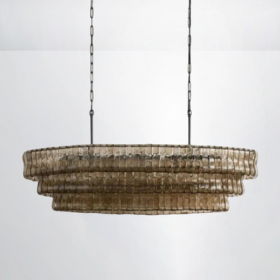 Callista Glass Oval Chandelier