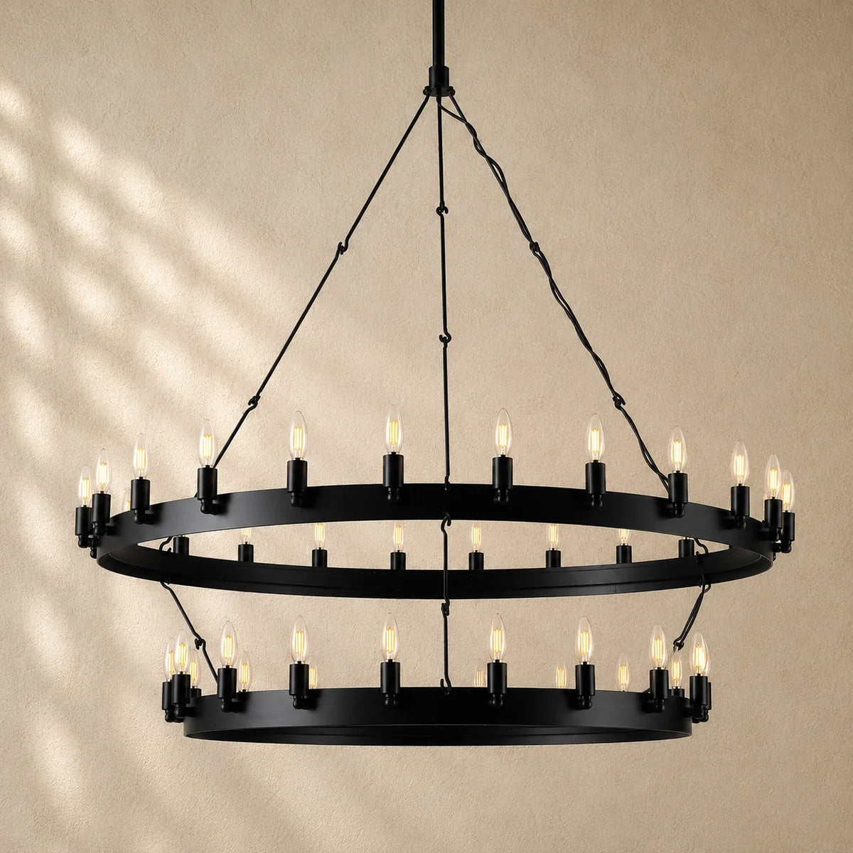 Caminon Vintage 2-Tier Round Chandelier
