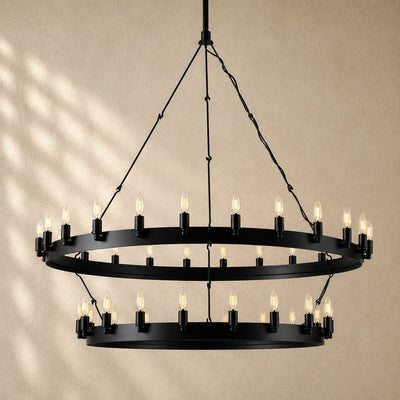 Caminon Vintage 2-Tier Round Chandelier