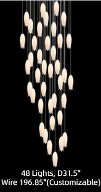 New Arrival Elegant Flower Chandelier For Foyer/ Staircase