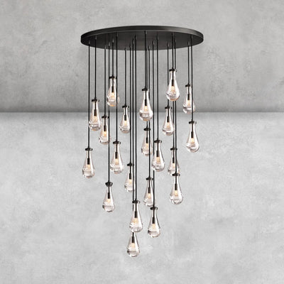 Raindrop Round Chandelier 47"