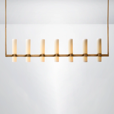 Summit Milk Linear Glass Chandelier