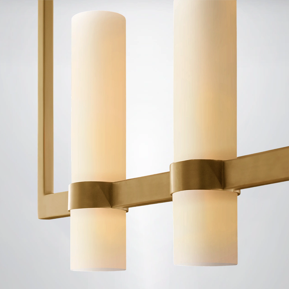 Summit Milk Linear Glass Chandelier