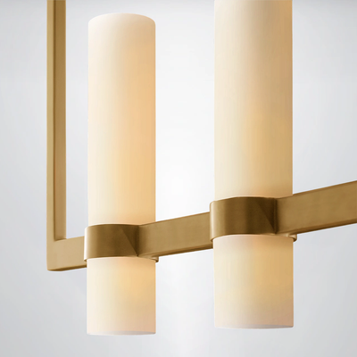 Summit Milk Linear Glass Chandelier