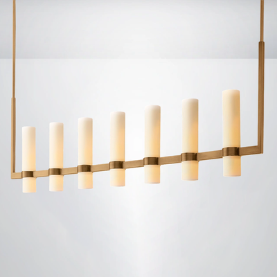 Summit Milk Linear Glass Chandelier