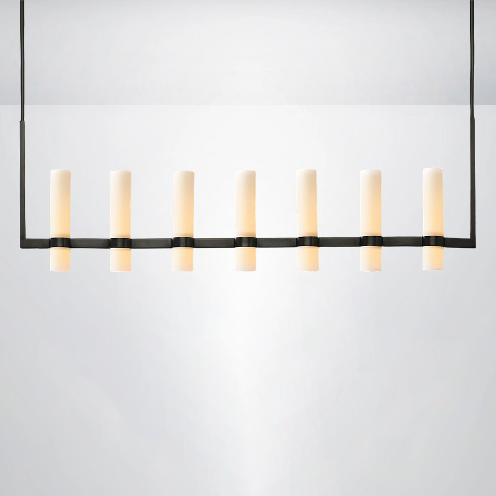 Summit Milk Linear Glass Chandelier