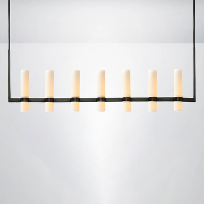 Summit Milk Linear Glass Chandelier