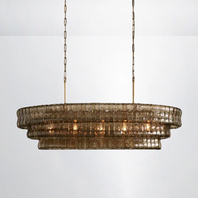 Callista Glass Oval Chandelier
