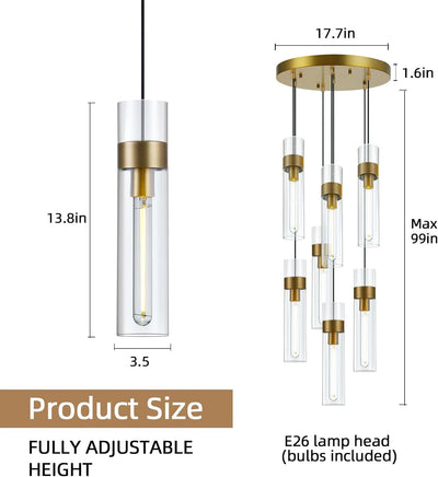 Glass Tube Pendant Light