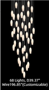 New Arrival Elegant Flower Chandelier For Foyer/ Staircase