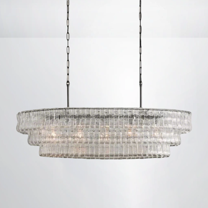 Callista Glass Oval Chandelier