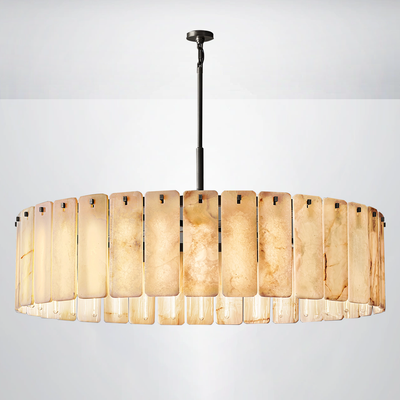 Ascend Alabaster Round Chandelier 48"