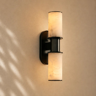 Harlin 2-Light Wall Sconce in Alabaster
