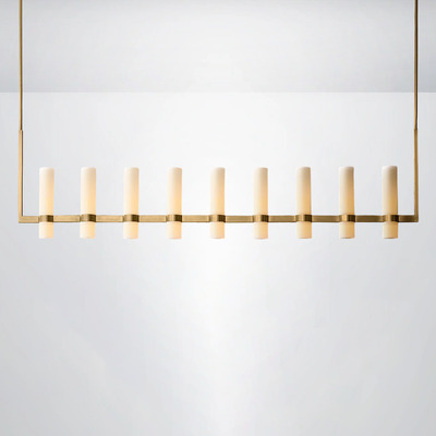 Summit Milk Linear Glass Chandelier