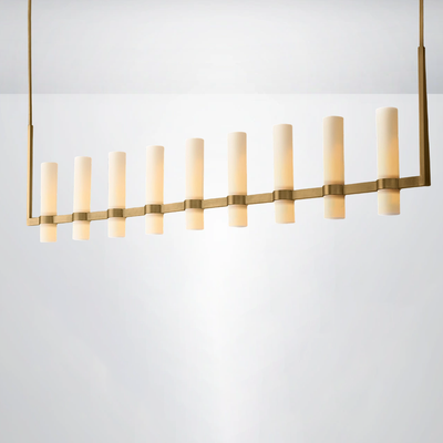 Summit Milk Linear Glass Chandelier