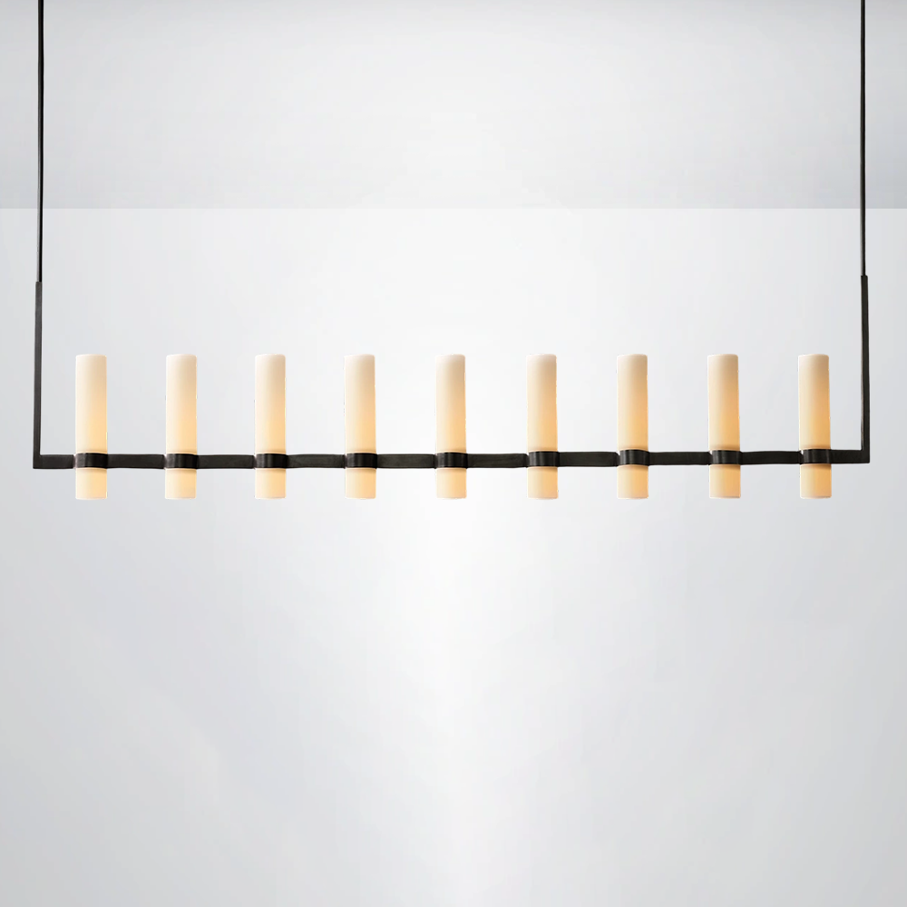 Summit Milk Linear Glass Chandelier