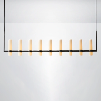 Summit Milk Linear Glass Chandelier