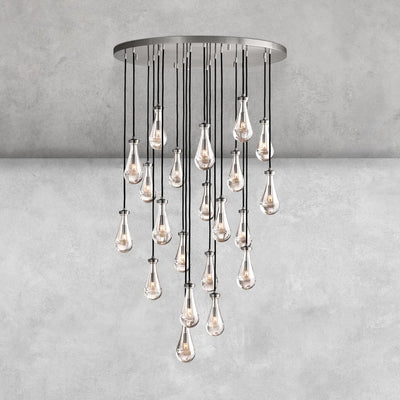 Raindrop Round Chandelier 47"