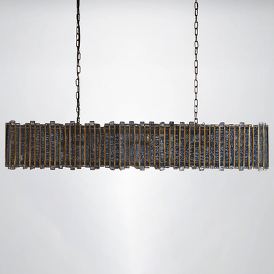 Roselle Glass Rectangular Chandelier