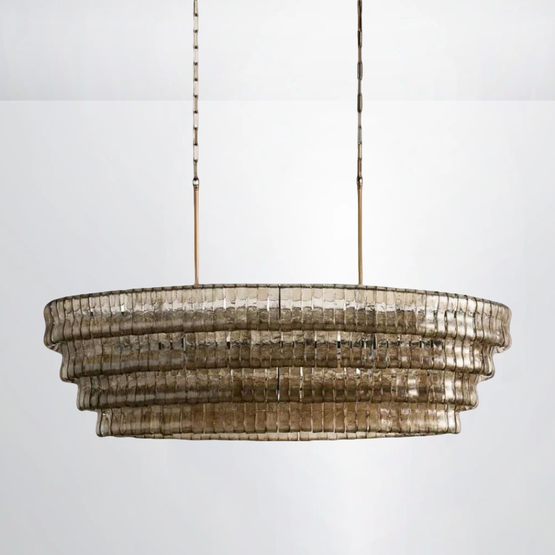Callista Glass Oval Chandelier