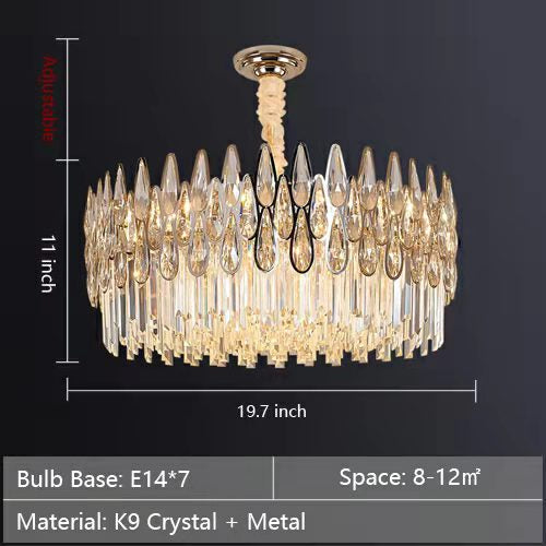 New Arrival Crystal Chandelier Modern Living Room Ceiling Light