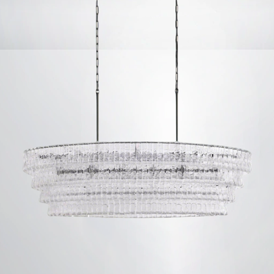 Callista Glass Oval Chandelier