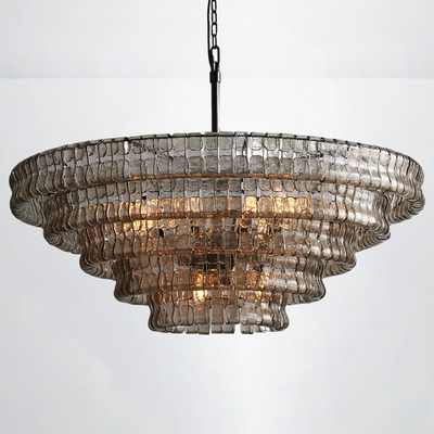 Callista 4/5-Tier Glass Round Chandelier