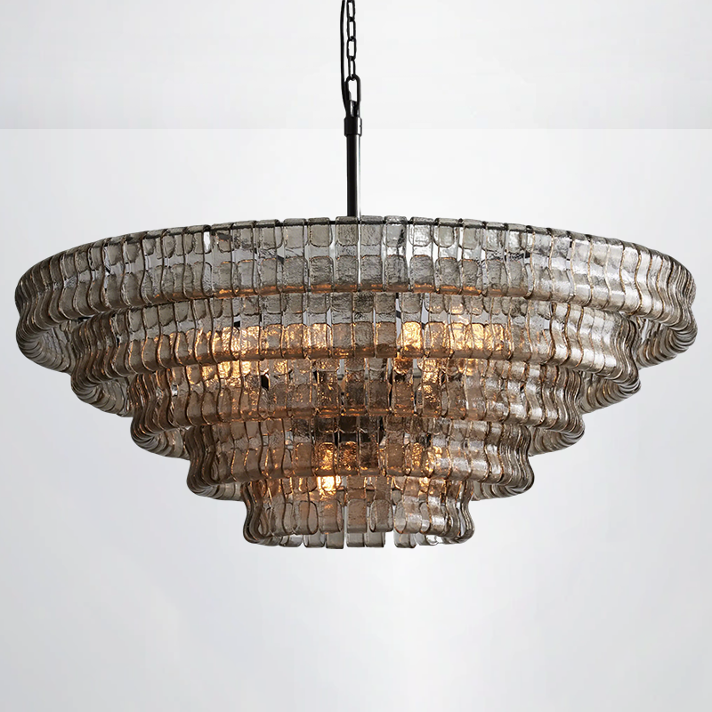 Callista 4/5-Tier Glass Round Chandelier
