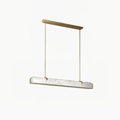 Linear Alabaster Chandelier, Kitchen Island Pendant Light