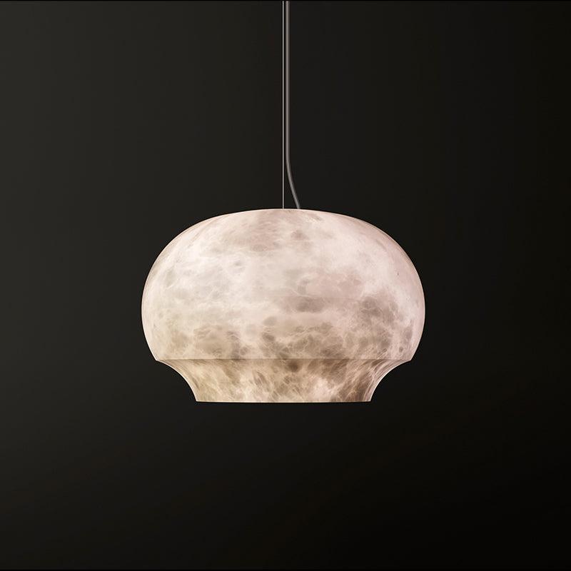 Alabaster Bowl-Shaped Pendant