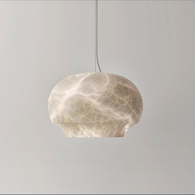 Alabaster Bowl-Shaped Pendant