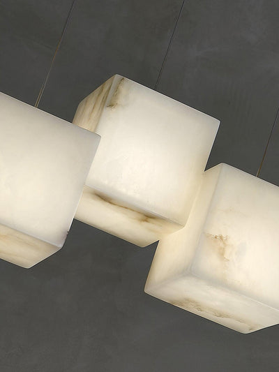 Alabaster Box Pendant Light
