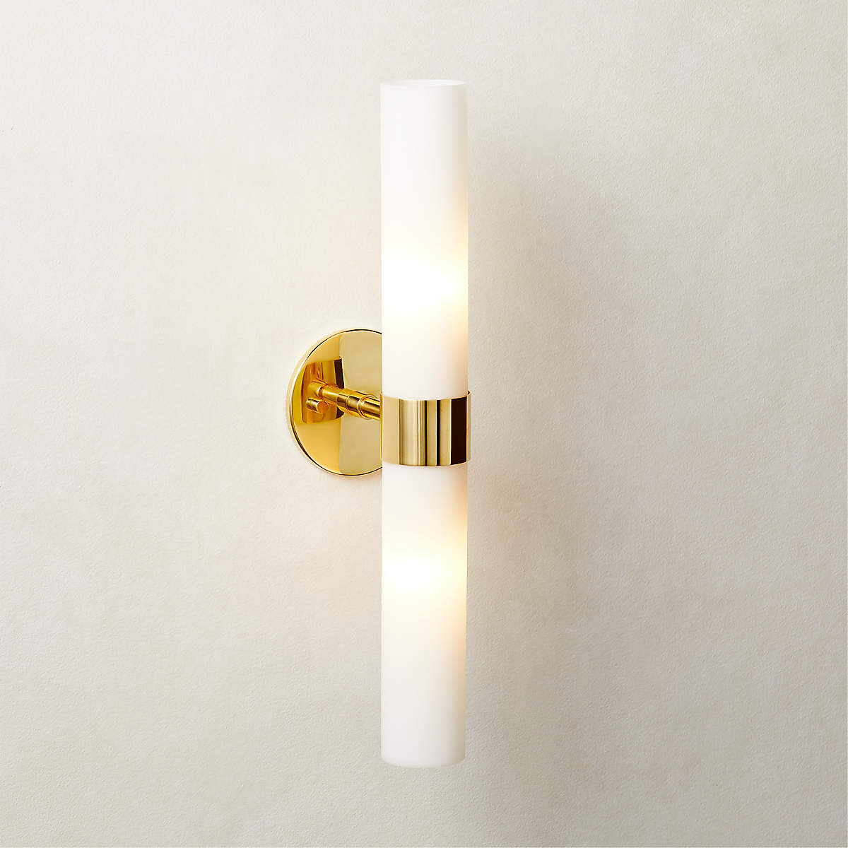 Gilded Glass Wall Sconce