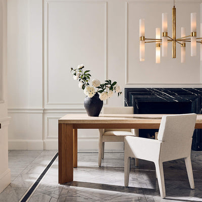 Gilded Glass Chandelier