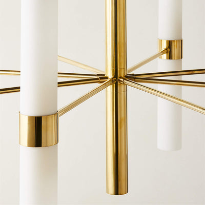 Gilded Glass Chandelier
