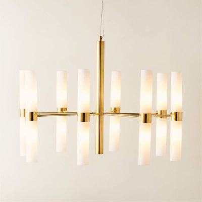 Gilded Glass Chandelier