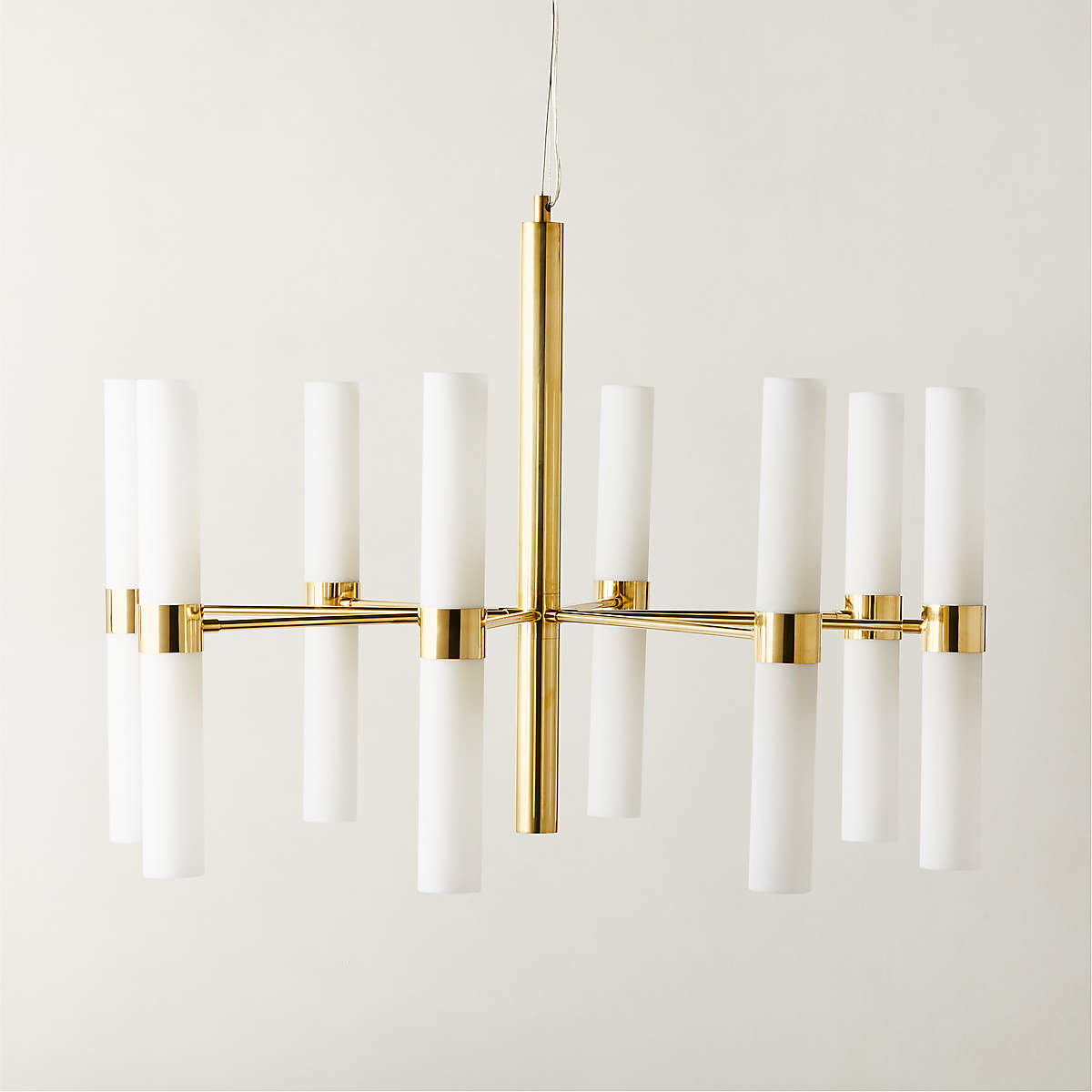 Gilded Glass Chandelier