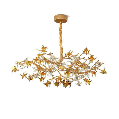 Veridian Brass Branch Chandelier