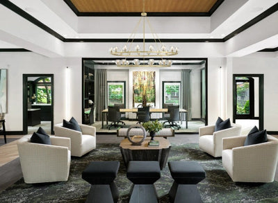Estate 30 Light Chandelier Alabaster