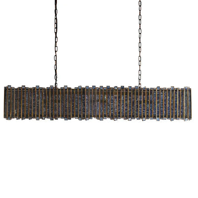 Roselle Glass Rectangular Chandelier