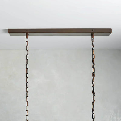 Roselle Glass Rectangular Chandelier