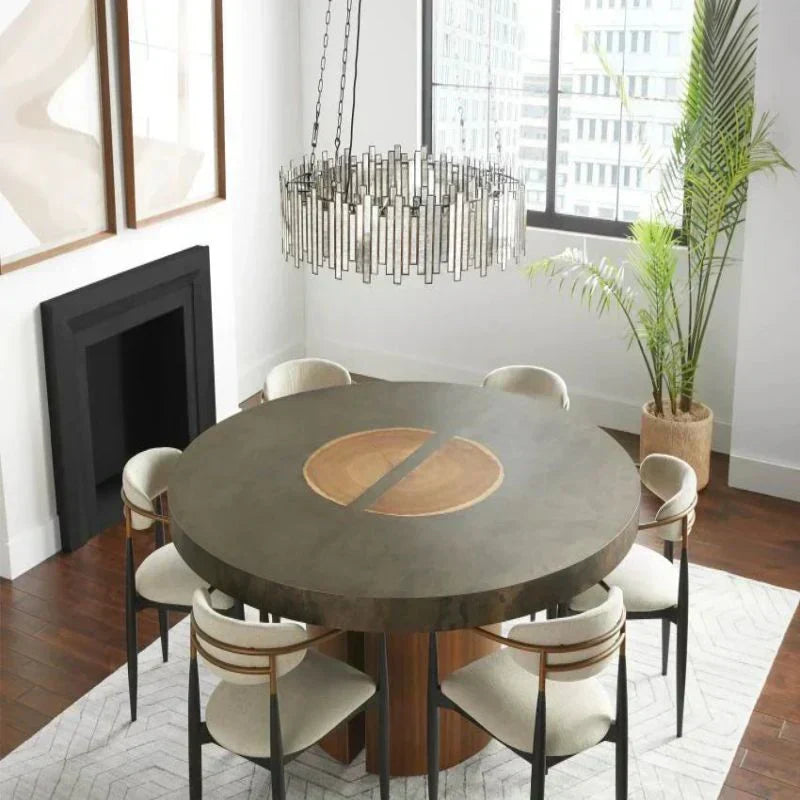Roselle Glass Round Chandelier