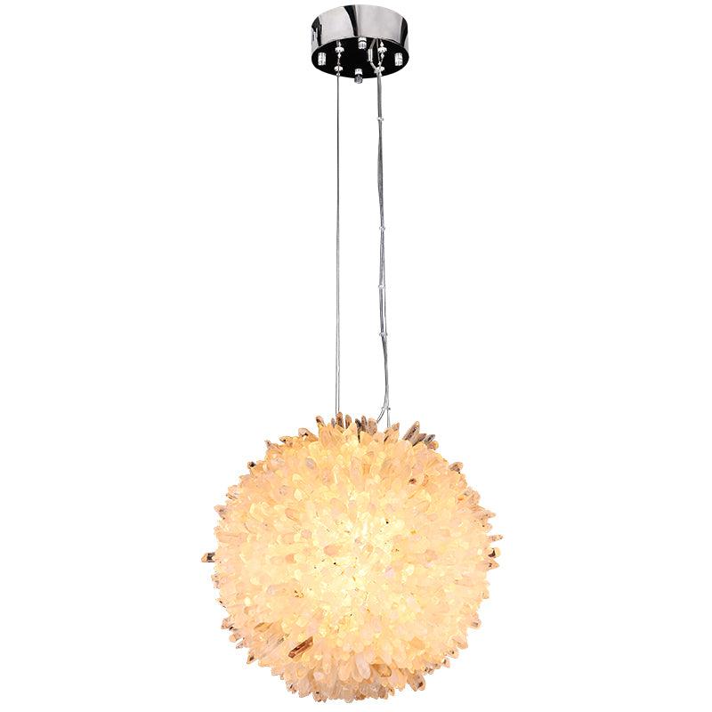Savoy Crystal Cluster Ball Pendant Light