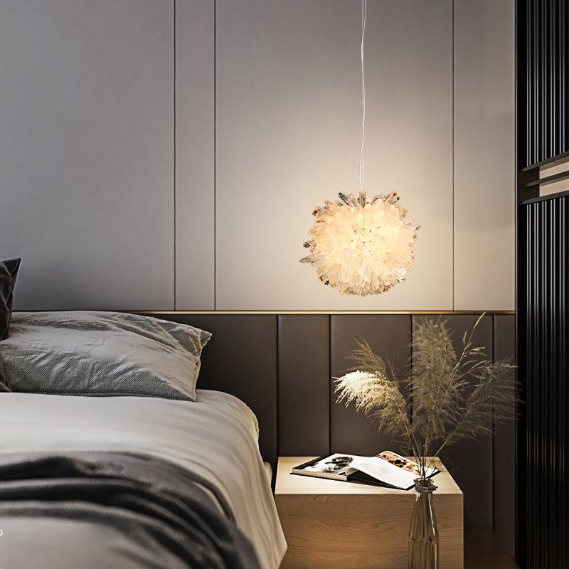 Savoy Crystal Cluster Ball Pendant Light