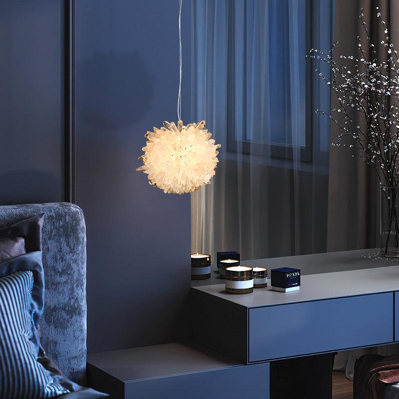 Savoy Crystal Cluster Ball Pendant Light