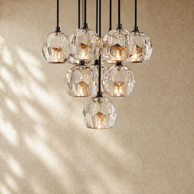 Boule do Cristal Round Cluster Chandelier
